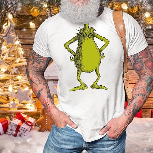 Homme Unisexe T shirt Tee T-shirt Graphique Chemise de Noël Bande dessinée Imprimés Photos Col Ras du Cou Vert Noir Rouge bleu marine Blanche Estampage à chaud Extérieur Noël Manche Courte Imprimer
Homme Unisexe T shirt Tee T-shirt Graphique Chemise de Noël Bande dessinée Imprimés Photos Col Ras du Cou Vert Noir Rouge bleu marine Blanche Estampage à chaud Extérieur Noël Manche Courte Imprimer