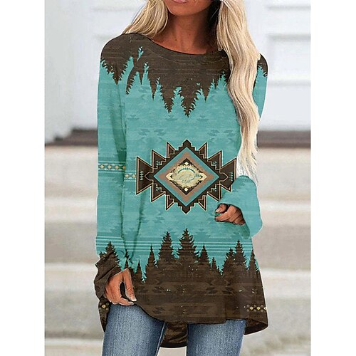 Ethnic Masquerade T-shirt Women's Christmas Christmas Carnival Masquerade Adults' Christmas Vacation Polyester Top
Ethnic Masquerade T-shirt Women's Christmas Christmas Carnival Masquerade Adults' Christmas Vacation Polyester Top