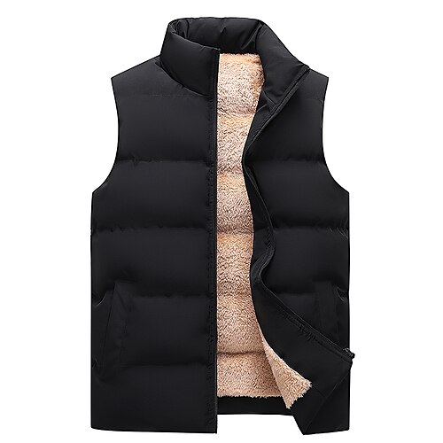 Men's Puffer Vest Windproof Warm Office / Career Casual Athleisure Plain Outerwear Clothing Apparel Formal Style Simple Black Blue Red
Men's Puffer Vest Windproof Warm Office / Career Casual Athleisure Plain Outerwear Clothing Apparel Formal Style Simple Black Blue Red