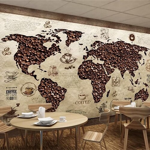 World Map Wallpaper Mural Coffee Map Wall Covering Sticker Peel and Stick Removable PVC/Vinyl Material Self Adhesive/Adhesive Required Wall Decor for Living Room Kitchen Bathroom
World Map Wallpaper Mural Coffee Map Wall Covering Sticker Peel and Stick Removable PVC/Vinyl Material Self Adhesive/Adhesive Required Wall Decor for Living Room Kitchen Bathroom