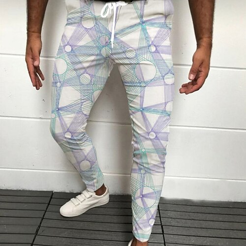 Men's Joggers Trousers Casual Pants Drawstring Elastic Waist 3D Print Graphic Prints Geometry Comfort Casual Daily Streetwear Basic Fashion Green Purple Micro-elastic
Men's Joggers Trousers Casual Pants Drawstring Elastic Waist 3D Print Graphic Prints Geometry Comfort Casual Daily Streetwear Basic Fashion Green Purple Micro-elastic