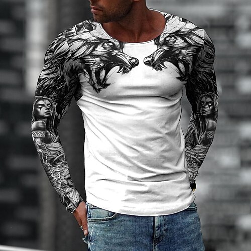 Per uomo maglietta Magliette Maglia a maniche lunghe Pop art Rotonda Nero / Bianco Nero / Grigio Giallo Blu Stampa 3D Informale Giornaliero Manica lunga Stampa Abbigliamento Di tendenza Originale
Per uomo maglietta Magliette Maglia a maniche lunghe Pop art Rotonda Nero / Bianco Nero / Grigio Giallo Blu Stampa 3D Informale Giornaliero Manica lunga Stampa Abbigliamento Di tendenza Originale