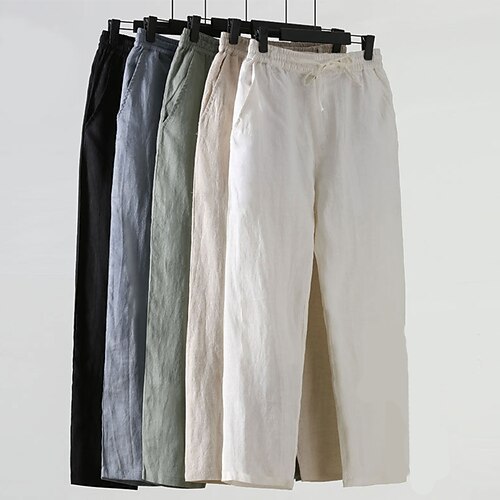 Per uomo Pantaloni di lino Pantaloni Pantaloni estivi Tasche A cordoncino Vita elastica Liscio Comfort Traspirante Alla caviglia Informale Giornaliero Per eventi Misto cotone e lino Di tendenza
Per uomo Pantaloni di lino Pantaloni Pantaloni estivi Tasche A cordoncino Vita elastica Liscio Comfort Traspirante Alla caviglia Informale Giornaliero Per eventi Misto cotone e lino Di tendenza
