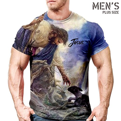 Herre Plusstørrelser T-shirt Stor og høj Grafisk Rund hals Kortærmet Forår sommer Basale Årgang Mode Gade Afslappet Sport Toppe
Herre Plusstørrelser T-shirt Stor og høj Grafisk Rund hals Kortærmet Forår sommer Basale Årgang Mode Gade Afslappet Sport Toppe