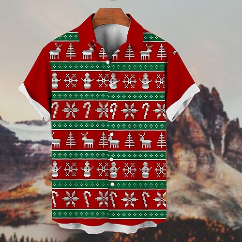 Homens Camisa Social Floco de Neve Aberto para a Lateral Vermelho Impressão 3D Rua Casual Manga Curta Botão para baixo Imprimir Roupa Moda Designer Casual Respirável
Homens Camisa Social Floco de Neve Aberto para a Lateral Vermelho Impressão 3D Rua Casual Manga Curta Botão para baixo Imprimir Roupa Moda Designer Casual Respirável