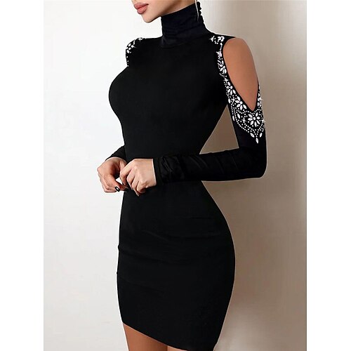 Damen Arbeitskleidung Bodycon Etuikleid Minikleid Schwarz Langarm Blume Ausgeschnitten Frühling Herbst Winter Ständer Modisch B¨¹ro Schlank 2023 S M L XL
Damen Arbeitskleidung Bodycon Etuikleid Minikleid Schwarz Langarm Blume Ausgeschnitten Frühling Herbst Winter Ständer Modisch B¨¹ro Schlank 2023 S M L XL