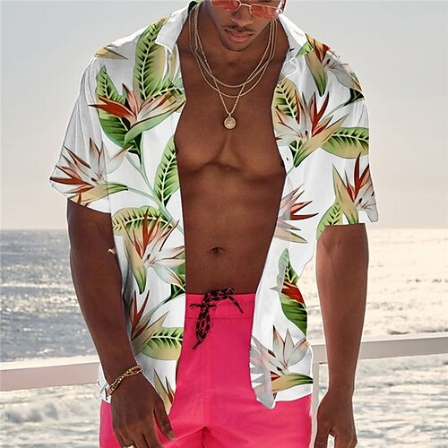 Men's Shirt Summer Hawaiian Shirt Graphic Prints Leaves Turndown White Green Street Casual Short Sleeves Button-Down Print Clothing Apparel Tropical Fashion Hawaiian Designer
Men's Shirt Summer Hawaiian Shirt Graphic Prints Leaves Turndown White Green Street Casual Short Sleeves Button-Down Print Clothing Apparel Tropical Fashion Hawaiian Designer