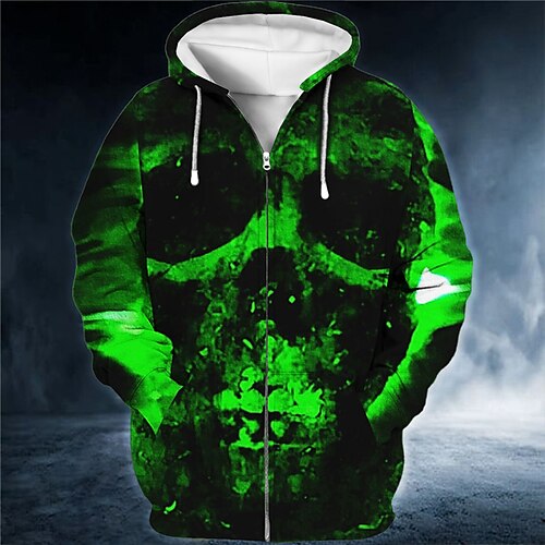 Men's Full Zip Hoodie Jacket Blue Purple Orange Green Hooded Skull Graphic Prints Zipper Print Sports Outdoor Daily Sports 3D Print Streetwear Designer Casual Spring Fall Clothing Apparel Hoodies
Men's Full Zip Hoodie Jacket Blue Purple Orange Green Hooded Skull Graphic Prints Zipper Print Sports Outdoor Daily Sports 3D Print Streetwear Designer Casual Spring Fall Clothing Apparel Hoodies