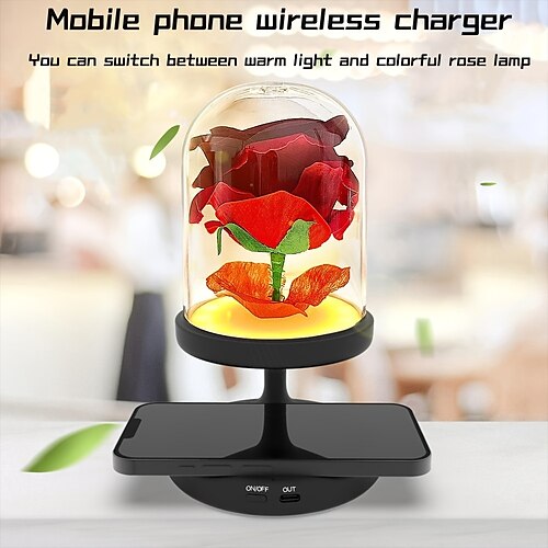 Desk Lamp With Wireless Charger Rose 2 Lighting Modes Dimmable Eye Caring Reading Light Multifunctional Sleep Friendly Gifts For Women Men Dad Mom Valentine's Day Gift
Desk Lamp With Wireless Charger Rose 2 Lighting Modes Dimmable Eye Caring Reading Light Multifunctional Sleep Friendly Gifts For Women Men Dad Mom Valentine's Day Gift