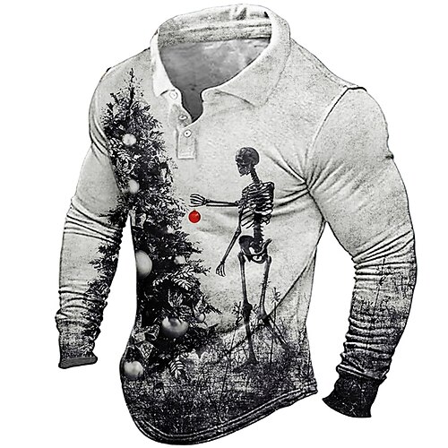 Per uomo POLO Camicia da golf Golf Teschi Albero Collo ripiegabile Cachi Grigio Stampa 3D Halloween Strada Manica lunga Bottone giù Stampa Abbigliamento Di tendenza Originale Informale Traspirante
Per uomo POLO Camicia da golf Golf Teschi Albero Collo ripiegabile Cachi Grigio Stampa 3D Halloween Strada Manica lunga Bottone giù Stampa Abbigliamento Di tendenza Originale Informale Traspirante