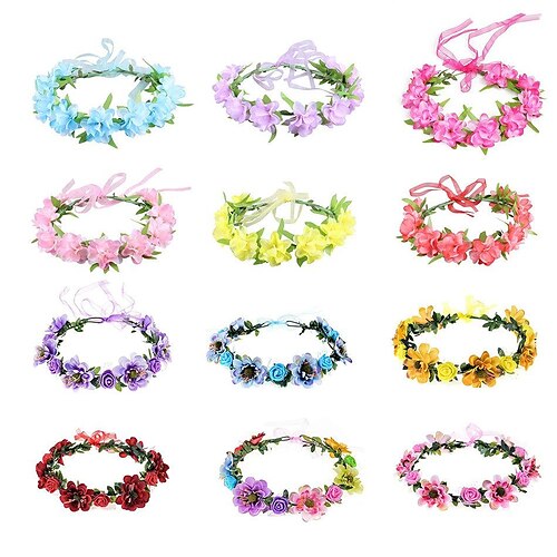 Fairytale Princess Headwear Girls' Movie Cosplay Cute Costume Party Garland - Blue Wreath - Watermelon Red Wreath - Yellow Headwear Halloween Carnival Masquerade Plastics
Fairytale Princess Headwear Girls' Movie Cosplay Cute Costume Party Garland - Blue Wreath - Watermelon Red Wreath - Yellow Headwear Halloween Carnival Masquerade Plastics