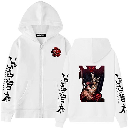 Inspired by Black Clover Asta Anime Cartoon Manga Anime Front Pocket Graphic Outerwear For Men's Women's Unisex Adults' Hot Stamping 100% Polyester Street Daily
Inspired by Black Clover Asta Anime Cartoon Manga Anime Front Pocket Graphic Outerwear For Men's Women's Unisex Adults' Hot Stamping 100% Polyester Street Daily