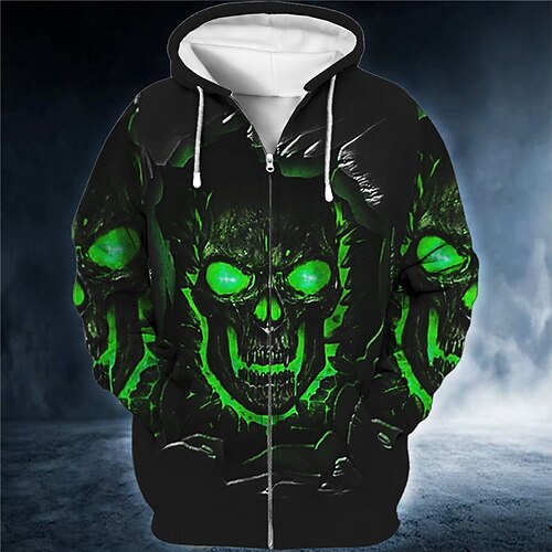 Men's Full Zip Hoodie Jacket Blue Purple Orange Green Hooded Skull Graphic Prints Zipper Print Sports Outdoor Daily Sports 3D Print Streetwear Designer Casual Spring Fall Clothing Apparel Hoodies
Men's Full Zip Hoodie Jacket Blue Purple Orange Green Hooded Skull Graphic Prints Zipper Print Sports Outdoor Daily Sports 3D Print Streetwear Designer Casual Spring Fall Clothing Apparel Hoodies