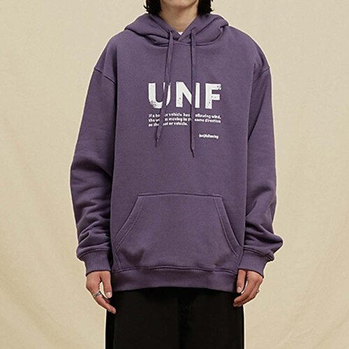 Men's Hoodie Black Purple Hooded Letter Pocket Sports Outdoor Daily Sports Cotton Casual Big and Tall Fall Winter Clothing Apparel Hoodies Sweatshirts
Men's Hoodie Black Purple Hooded Letter Pocket Sports Outdoor Daily Sports Cotton Casual Big and Tall Fall Winter Clothing Apparel Hoodies Sweatshirts