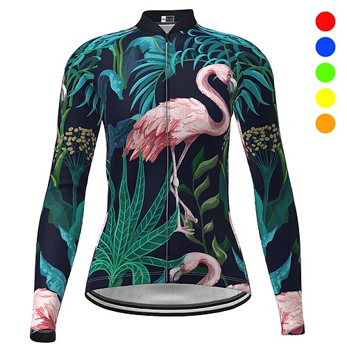21Grams Dame Cykeltrøje Langærmet Cykel Trøje Toppe med 3 baglommer Bjerg Cykling Vej Cykling Åndbart Blød Hurtigtørrende Refleksbånd Rød Blå Mørkegrøn Dyr Flamingo Nyhed Sport Tøj
21Grams Dame Cykeltrøje Langærmet Cykel Trøje Toppe med 3 baglommer Bjerg Cykling Vej Cykling Åndbart Blød Hurtigtørrende Refleksbånd Rød Blå Mørkegrøn Dyr Flamingo Nyhed Sport Tøj