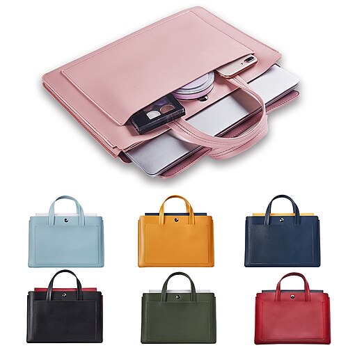 Laptop Briefcases 12 13.3 14 inch Compatible with Macbook Air Pro, HP, Dell, Lenovo, Asus, Acer, Chromebook Notebook Expandable Bag Waterpoof Shock Proof With Handle PU Leather Solid Colored for
Laptop Briefcases 12 13.3 14 inch Compatible with Macbook Air Pro, HP, Dell, Lenovo, Asus, Acer, Chromebook Notebook Expandable Bag Waterpoof Shock Proof With Handle PU Leather Solid Colored for