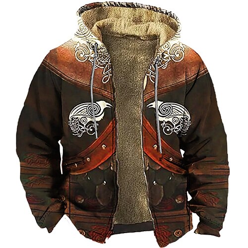 Men's Full Zip Hoodie Jacket Red Brown Hooded Graphic Prints Zipper Print Casual Daily Holiday 3D Print Fleece Designer Thin fleece Winter Clothing Apparel Hoodies Sweatshirts
Men's Full Zip Hoodie Jacket Red Brown Hooded Graphic Prints Zipper Print Casual Daily Holiday 3D Print Fleece Designer Thin fleece Winter Clothing Apparel Hoodies Sweatshirts