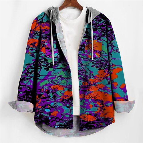 Men's Shirt Abstract Graphic Prints Hooded Blue Green Gray Outdoor Street Long Sleeve Print Clothing Apparel Fashion Designer Casual Soft
Men's Shirt Abstract Graphic Prints Hooded Blue Green Gray Outdoor Street Long Sleeve Print Clothing Apparel Fashion Designer Casual Soft