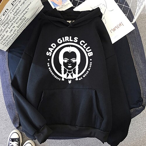 Inspired by Wednesday Addams Addams family Wednesday Hoodie Cartoon Manga Anime Front Pocket Graphic Hoodie For Men's Women's Unisex Adults' Hot Stamping 100% Polyester
Inspired by Wednesday Addams Addams family Wednesday Hoodie Cartoon Manga Anime Front Pocket Graphic Hoodie For Men's Women's Unisex Adults' Hot Stamping 100% Polyester