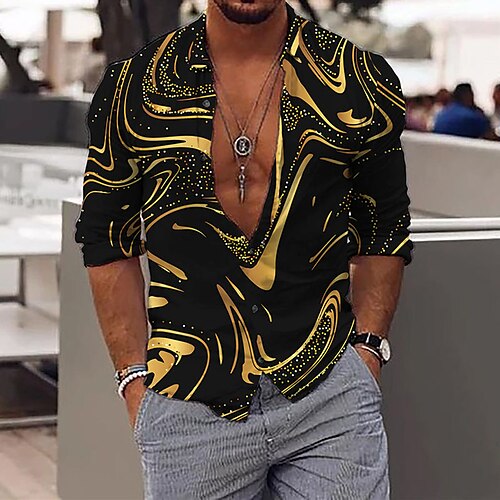 Men's Shirt Gradient Abstract Graphic Prints Turndown Blue Purple Gold Gray Outdoor Street Long Sleeve Button-Down Print Clothing Apparel Sports Fashion Streetwear Designer
Men's Shirt Gradient Abstract Graphic Prints Turndown Blue Purple Gold Gray Outdoor Street Long Sleeve Button-Down Print Clothing Apparel Sports Fashion Streetwear Designer