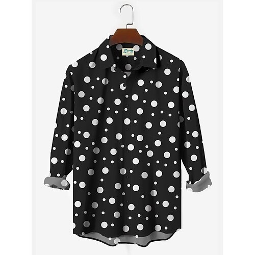 manga comprida de bolinhas da moda forrada com camisas artísticas de botão de tamanho grande
manga comprida de bolinhas da moda forrada com camisas artísticas de botão de tamanho grande
