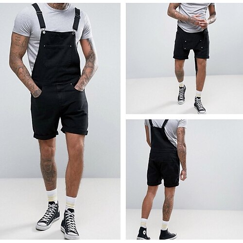 Per uomo Jeans Pantaloncini di jeans Pantaloncini complessivi Tuta di jeans Tasche Liscio Comfort Indossabile Breve Informale Giornaliero Per eventi Denim Streetwear Moda Nero
Per uomo Jeans Pantaloncini di jeans Pantaloncini complessivi Tuta di jeans Tasche Liscio Comfort Indossabile Breve Informale Giornaliero Per eventi Denim Streetwear Moda Nero