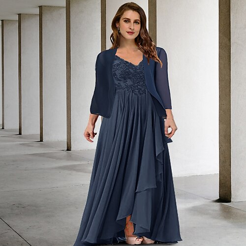 Spezzato Linea-A Plus Size Curve Abiti per la madre della sposa Elegante Vestito Formale Lungo Mezza manica A V Chiffon con A pieghe Con applique 2023
Spezzato Linea-A Plus Size Curve Abiti per la madre della sposa Elegante Vestito Formale Lungo Mezza manica A V Chiffon con A pieghe Con applique 2023