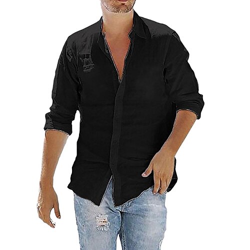 Herren leinenhemd Hemd Sommerhemd Strandhemd Kragen Herbst Frühling Langarm Hellblau Marine# Weiß Feste Farbe Arbeit Strasse Bekleidung
Herren leinenhemd Hemd Sommerhemd Strandhemd Kragen Herbst Frühling Langarm Hellblau Marine# Weiß Feste Farbe Arbeit Strasse Bekleidung