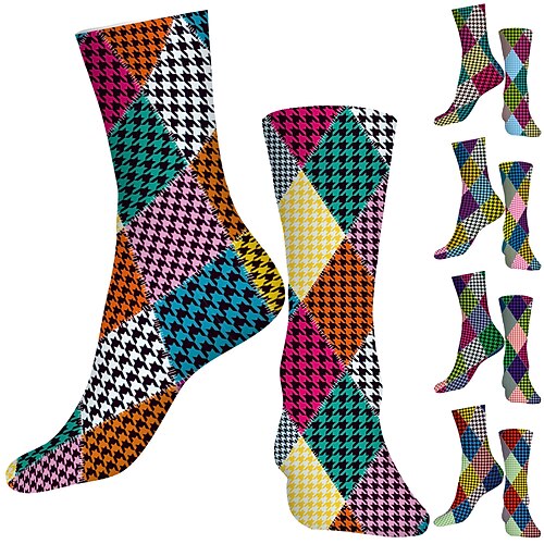 Men's Women's Socks Funny Socks Novelty Socks Bike / Cycling Breathable Anatomic Design Wearable 1 Pair Geometric Cotton Yellow Army Green Red S M L
Men's Women's Socks Funny Socks Novelty Socks Bike / Cycling Breathable Anatomic Design Wearable 1 Pair Geometric Cotton Yellow Army Green Red S M L