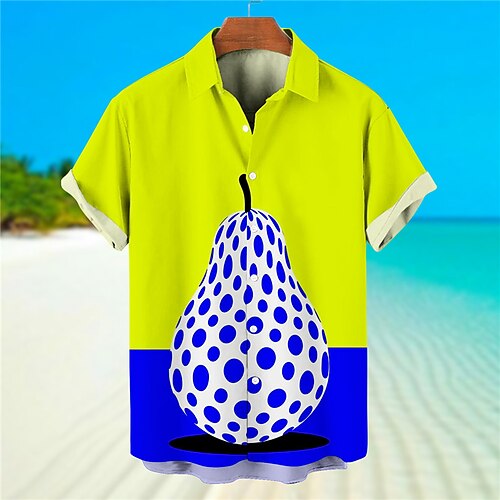 Men's Shirt Summer Hawaiian Shirt Fruit Graphic Prints Turndown Yellow Blue Street Casual Short Sleeves Button-Down Print Clothing Apparel Tropical Fashion Hawaiian Designer
Men's Shirt Summer Hawaiian Shirt Fruit Graphic Prints Turndown Yellow Blue Street Casual Short Sleeves Button-Down Print Clothing Apparel Tropical Fashion Hawaiian Designer