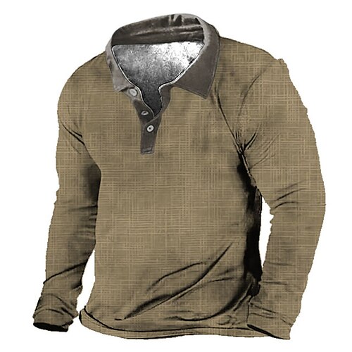 Per uomo POLO Camicia da golf Golf Stampe astratte Collo ripiegabile Viola chiaro Cachi Stampa 3D Esterno Strada Manica lunga Bottone giù Stampa Abbigliamento Di tendenza Originale Informale Morbido
Per uomo POLO Camicia da golf Golf Stampe astratte Collo ripiegabile Viola chiaro Cachi Stampa 3D Esterno Strada Manica lunga Bottone giù Stampa Abbigliamento Di tendenza Originale Informale Morbido