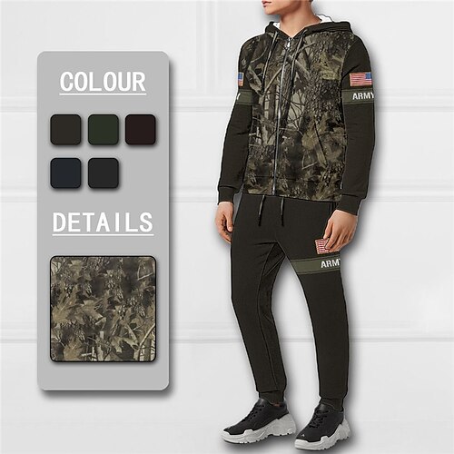 Men's Tracksuit Hoodies Set Full Zip Hoodie Blue Brown Green Coffee Gray Hooded Graphic Tree National Flag Zipper 2 Piece Print Sports Outdoor Casual Sports 3D Print Basic Streetwear Designer Fall
Men's Tracksuit Hoodies Set Full Zip Hoodie Blue Brown Green Coffee Gray Hooded Graphic Tree National Flag Zipper 2 Piece Print Sports Outdoor Casual Sports 3D Print Basic Streetwear Designer Fall