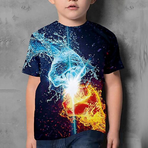 Barn Gutt T skjorte T-skjorte Grafisk Kortermet Crewneck Barn Topp Avslappet 3D-utskrift Kul Daglig Sommer Blå 3-12 år
Barn Gutt T skjorte T-skjorte Grafisk Kortermet Crewneck Barn Topp Avslappet 3D-utskrift Kul Daglig Sommer Blå 3-12 år