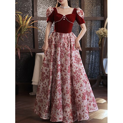 A-linje Gallakjoler Elegant Kjole Forlovelse Gulvlang Halvlange ærmer Scoop hals Satin med Perledetaljering 2023
A-linje Gallakjoler Elegant Kjole Forlovelse Gulvlang Halvlange ærmer Scoop hals Satin med Perledetaljering 2023