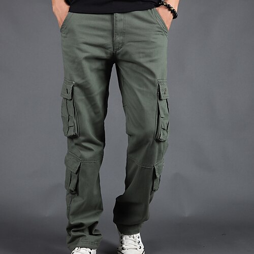 Per uomo Pantaloni cargo Pantaloni 8 Tasche Liscio Comfort Esterno Giornaliero Per uscire Misto cotone Di tendenza Streetwear Grigio verde Nero
Per uomo Pantaloni cargo Pantaloni 8 Tasche Liscio Comfort Esterno Giornaliero Per uscire Misto cotone Di tendenza Streetwear Grigio verde Nero