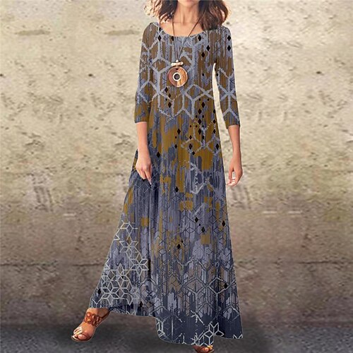 Women's Casual Dress Swing Dress Long Dress Maxi Dress Yellow Blue Grey Long Sleeve Floral Pocket Winter Fall Spring Crew Neck Fashion Daily Weekend 2023 S M L XL XXL 3XL
Women's Casual Dress Swing Dress Long Dress Maxi Dress Yellow Blue Grey Long Sleeve Floral Pocket Winter Fall Spring Crew Neck Fashion Daily Weekend 2023 S M L XL XXL 3XL