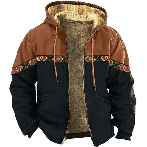 Homme Sweat à capuche zippé Veste Noir Marron Capuche Bloc de couleur Style Bohème Imprimés Photos Zippé Imprimer Casual du quotidien Vacances 3D effet Polaire Design Polaire fine Hiver Vêtement Tenue
Homme Sweat à capuche zippé Veste Noir Marron Capuche Bloc de couleur Style Bohème Imprimés Photos Zippé Imprimer Casual du quotidien Vacances 3D effet Polaire Design Polaire fine Hiver Vêtement Tenue