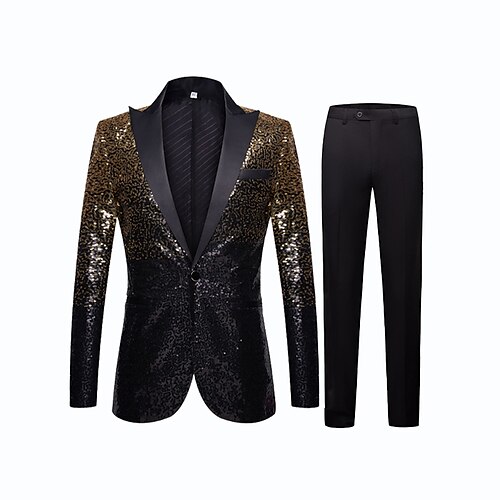 Viola Oro Uomo Feste Graduazione Strass Da discoteca Scintillante Abiti Set da 2 pezzi Collage Taglio standard Monopetto - 1 bottone 2023
Viola Oro Uomo Feste Graduazione Strass Da discoteca Scintillante Abiti Set da 2 pezzi Collage Taglio standard Monopetto - 1 bottone 2023