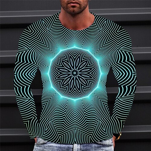 Herre T skjorte T-skjorter Grafisk 3D Print Crew-hals Klær 3D-utskrift utendørs Avslappet Langermet Trykt mønster Årgang Mote Designer
Herre T skjorte T-skjorter Grafisk 3D Print Crew-hals Klær 3D-utskrift utendørs Avslappet Langermet Trykt mønster Årgang Mote Designer