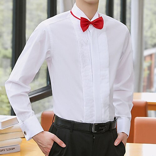 Per uomo Camicia da ballo Camicie da smoking Nero Bianco Manica lunga Liscio Colletto Mao Primavera Autunno Matrimonio Feste Abbigliamento
Per uomo Camicia da ballo Camicie da smoking Nero Bianco Manica lunga Liscio Colletto Mao Primavera Autunno Matrimonio Feste Abbigliamento