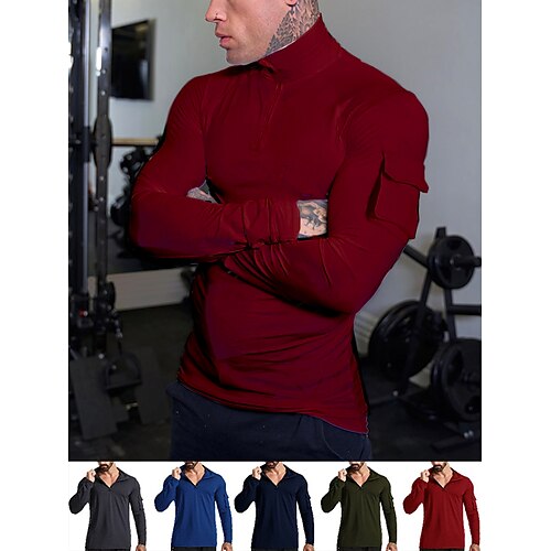 Per uomo T-shirt Compressione T-shirt da corsa Tasche Mezza Zip Manica lunga Livello Base Sportivo Athleisure Inverno Collo alto Traspirante Asciugatura rapida Morbido Corsa Jogging Addestramento
Per uomo T-shirt Compressione T-shirt da corsa Tasche Mezza Zip Manica lunga Livello Base Sportivo Athleisure Inverno Collo alto Traspirante Asciugatura rapida Morbido Corsa Jogging Addestramento