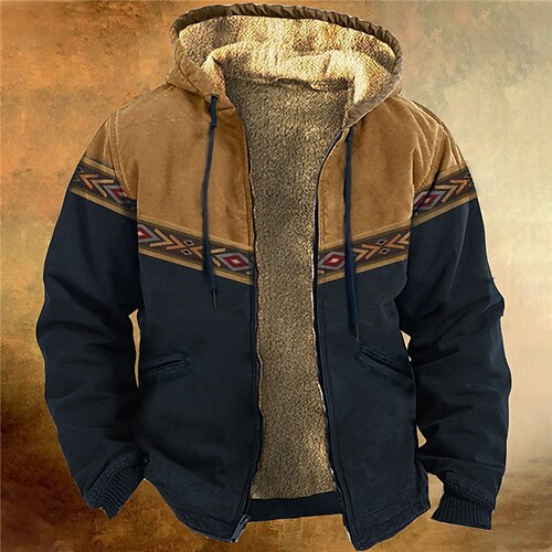 Men's Full Zip Hoodie Jacket Navy Blue Khaki Hooded Geometric Color Block Graphic Prints Zipper Print Sports Outdoor Daily Sports 3D Print Fleece Vintage Designer Casual Winter Clothing Apparel
Men's Full Zip Hoodie Jacket Navy Blue Khaki Hooded Geometric Color Block Graphic Prints Zipper Print Sports Outdoor Daily Sports 3D Print Fleece Vintage Designer Casual Winter Clothing Apparel