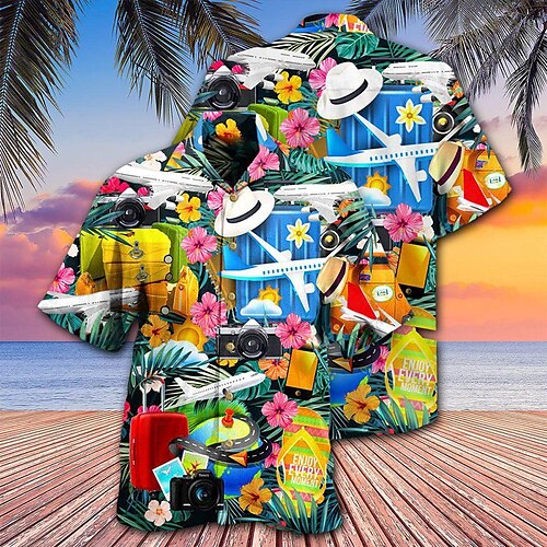 Men's Shirt Summer Hawaiian Shirt Graphic Prints Airplane Turndown Blue Casual Holiday Short Sleeve Button-Down Print Clothing Apparel Tropical Fashion Hawaiian Soft
Men's Shirt Summer Hawaiian Shirt Graphic Prints Airplane Turndown Blue Casual Holiday Short Sleeve Button-Down Print Clothing Apparel Tropical Fashion Hawaiian Soft