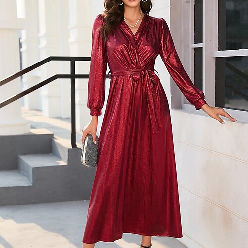 robe de soirée pour femme robe d'invité de mariage robe fourreau robe midi argent rouge bleu à manches longues couleur pure à lacets hiver automne printemps col en v moderne date de fête 2023 s m l
robe de soirée pour femme robe d'invité de mariage robe fourreau robe midi argent rouge bleu à manches longues couleur pure à lacets hiver automne printemps col en v moderne date de fête 2023 s m l
