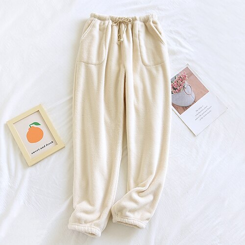 Per donna Pigiami Pantaloni Notturno Colore puro Comoda Morbido Felpato Interni Giornaliero Da letto Flanella Comfort Caldo Pantalone lungo Tasche Vita elastica Inverno Autunno Loto Rosa Blu
Per donna Pigiami Pantaloni Notturno Colore puro Comoda Morbido Felpato Interni Giornaliero Da letto Flanella Comfort Caldo Pantalone lungo Tasche Vita elastica Inverno Autunno Loto Rosa Blu