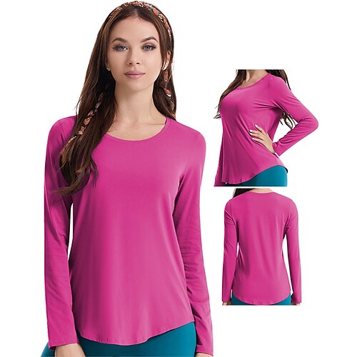 Dame Yoga topp Uregelmessig hem Helfarge Lyseblå Is innsjø blå Spandex Yoga & Danse Sko Trening Løp T-skjorte Sport Sportsklær Pustende Fukttransport Bekvem Elastisk
Dame Yoga topp Uregelmessig hem Helfarge Lyseblå Is innsjø blå Spandex Yoga & Danse Sko Trening Løp T-skjorte Sport Sportsklær Pustende Fukttransport Bekvem Elastisk