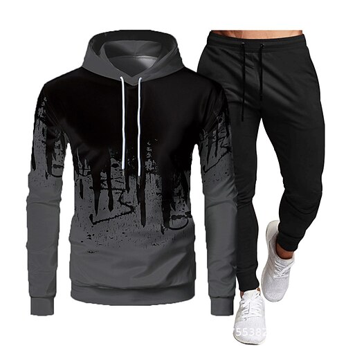 Men's Tracksuit Hoodies Set White Army Green Red Gray Hooded Graphic Color Block 2 Piece Print Sports Outdoor Casual Sports 3D Print Basic Streetwear Designer Fall Spring Clothing Apparel Hoodies
Men's Tracksuit Hoodies Set White Army Green Red Gray Hooded Graphic Color Block 2 Piece Print Sports Outdoor Casual Sports 3D Print Basic Streetwear Designer Fall Spring Clothing Apparel Hoodies