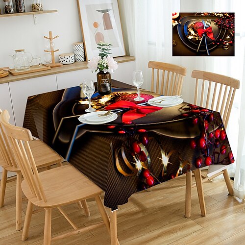 Merry Christmas Cartoon Solid Flower Jacquard Table Cloth For kitchen Dining room Decoration
Merry Christmas Cartoon Solid Flower Jacquard Table Cloth For kitchen Dining room Decoration
