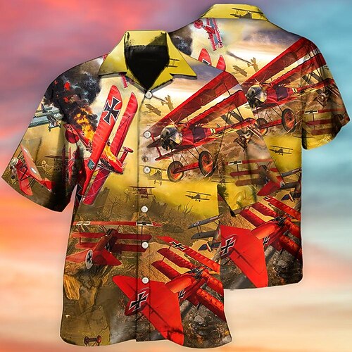 Men's Shirt Summer Hawaiian Shirt Graphic Prints Airplane Turndown Yellow Casual Holiday Short Sleeve Button-Down Print Clothing Apparel Tropical Fashion Hawaiian Soft
Men's Shirt Summer Hawaiian Shirt Graphic Prints Airplane Turndown Yellow Casual Holiday Short Sleeve Button-Down Print Clothing Apparel Tropical Fashion Hawaiian Soft