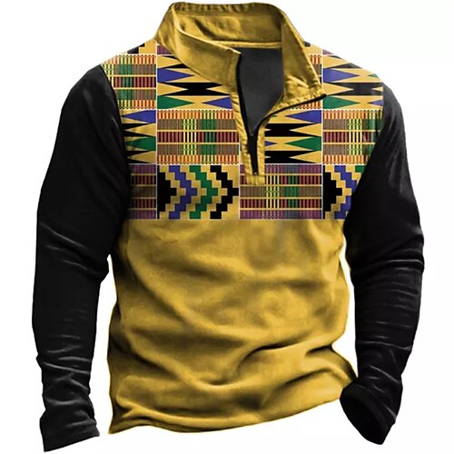 Men's Zip Up Sweatshirt Pullover Yellow Half Zip Color Block Bohemian Style Graphic Prints Zipper Print Daily Sports 3D Print Basic Designer Casual Spring Fall Clothing Apparel Hoodies Sweatshirts
Men's Zip Up Sweatshirt Pullover Yellow Half Zip Color Block Bohemian Style Graphic Prints Zipper Print Daily Sports 3D Print Basic Designer Casual Spring Fall Clothing Apparel Hoodies Sweatshirts